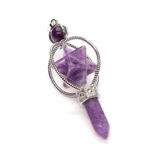 Amethyst | Amethyst Sceptre Pendulum Pendant