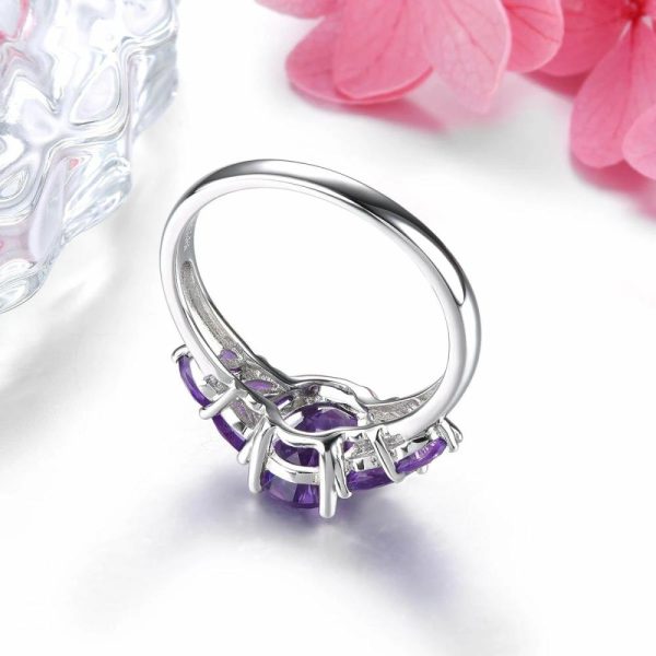 Amethyst | Natural South Africa Amethyst Silver 2.5 Carats Deep Purple Gemstone Silver