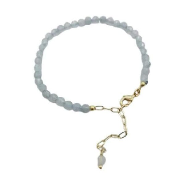 Aquamarine | 14K Gold Filled Aquamarine Boho Bracelet