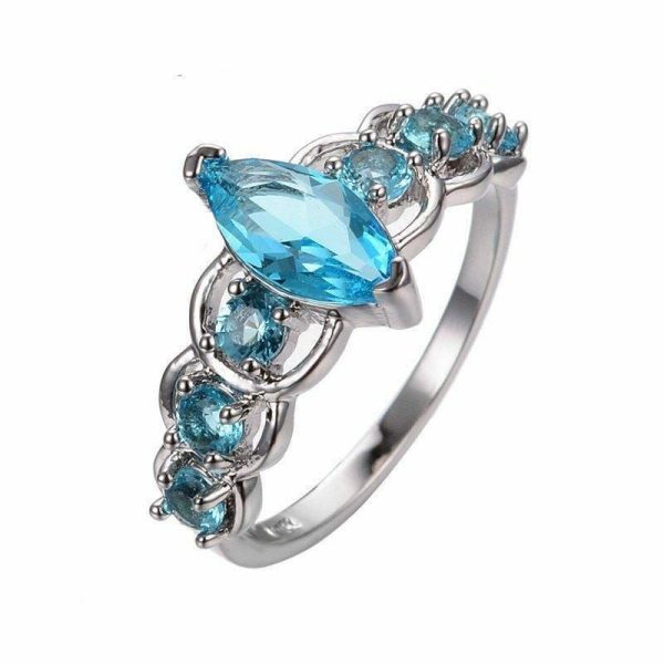 Aquamarine | Aquamarine Stone White Gold