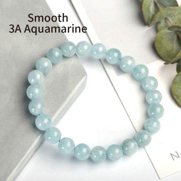 Aquamarine | Aquamarine Yoga Bracelet Silver