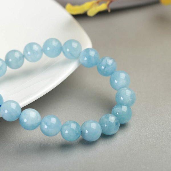 Aquamarine | Aquamarine Yoga Bracelet Silver