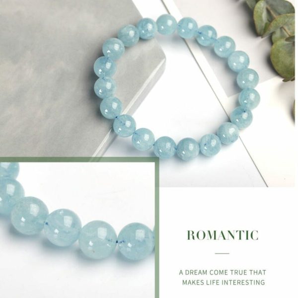 Aquamarine | Aquamarine Yoga Bracelet Silver