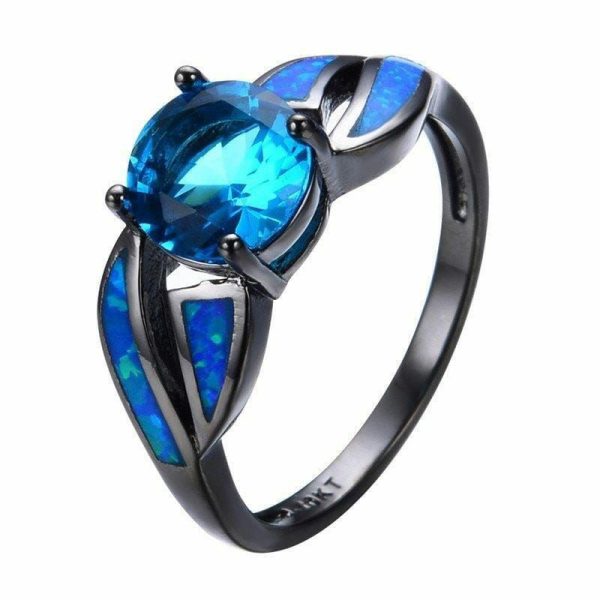 Black Opal | Blue Fire Aquamarine Opal