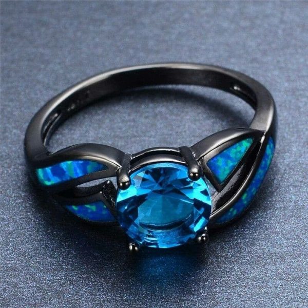 Black Opal | Blue Fire Aquamarine Opal