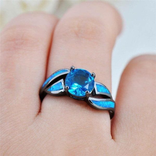 Black Opal | Blue Fire Aquamarine Opal