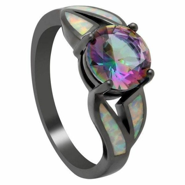 Black Opal | Mystic Topaz Fire Opal