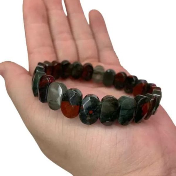 Bloodstone | African Bloodstone Stretch Chain Bracelet