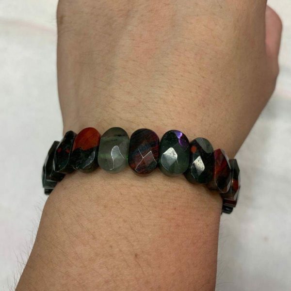 Bloodstone | African Bloodstone Stretch Chain Bracelet