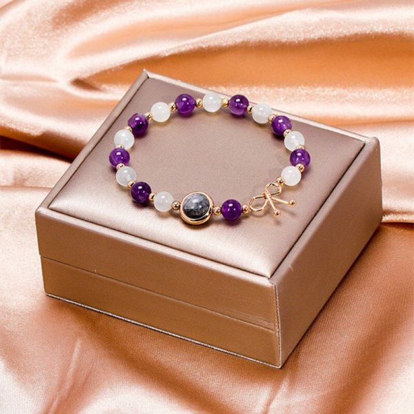 Bracelets | White Moonlight Amethyst Bracelet Silver