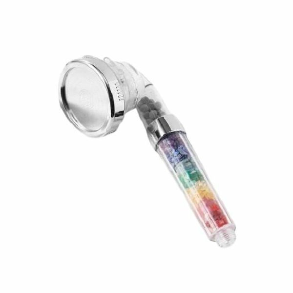 Clear Quartz | 7 Chakra Natural Crystal Shower Head