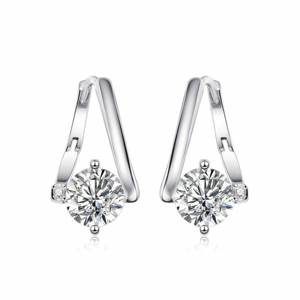 Earrings | 2 Carat Moissanite 925 Sterling Silver Earrings