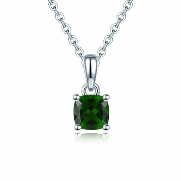 Emerald | 925 Sterling Silver Natural Emerald Pendant