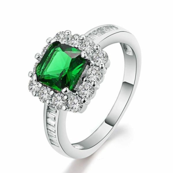 Emerald | Beautiful Emerald Silver Plated