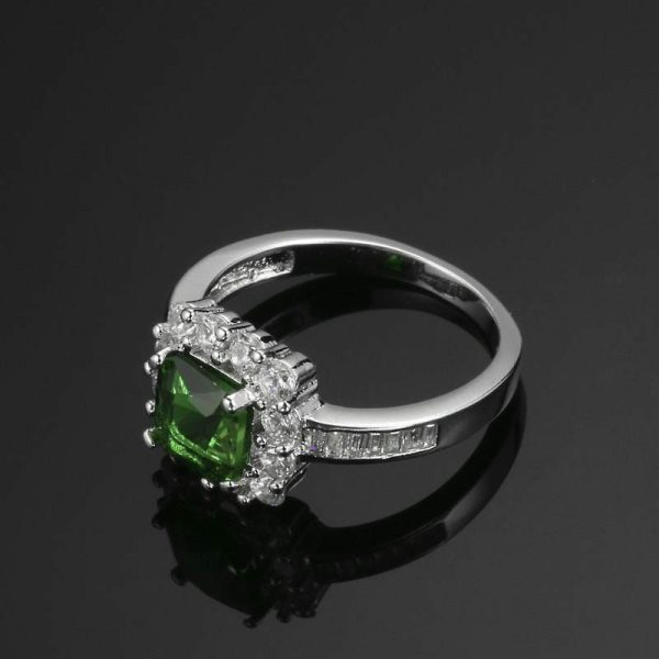 Emerald | Beautiful Emerald Silver Plated