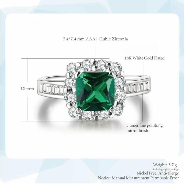 Emerald | Beautiful Emerald Silver Plated