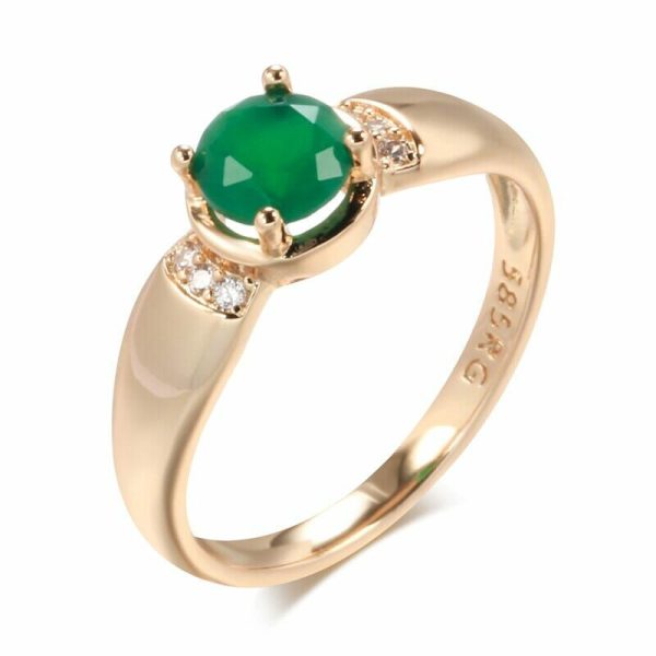 Emerald | Circle Cut Emerald Gold