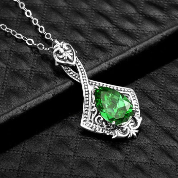 Emerald | Elegant Vintage Emerald – 925 Sterling Silver