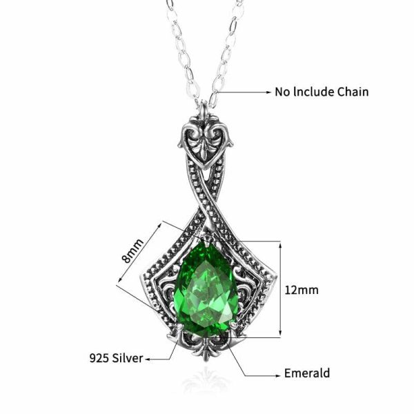 Emerald | Elegant Vintage Emerald – 925 Sterling Silver