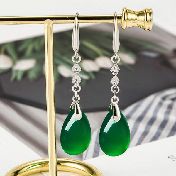 Emerald | Emerald Bizuteria Orecchini Drop Earrings – 925 Sterling Silver