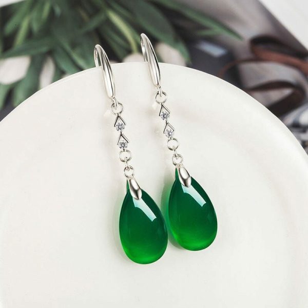 Emerald | Emerald Bizuteria Orecchini Drop Earrings – 925 Sterling Silver