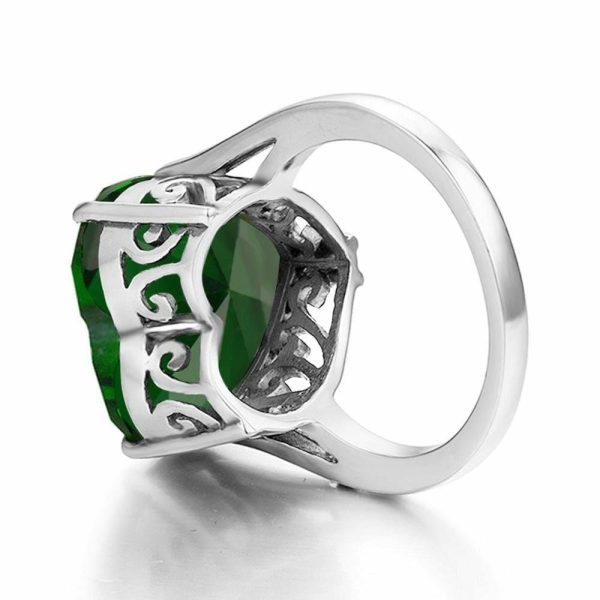 Emerald | Love Heart Bulgaria Emerald- 925 Sterling Silver