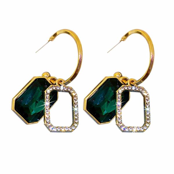 Emerald | Luxury Exquisite Emerald Earrings Blue