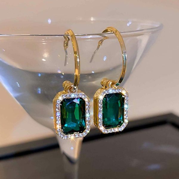 Emerald | Luxury Exquisite Emerald Earrings Blue