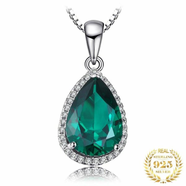 Emerald | Queen Emerald Pendant- 925 Sterling Silver