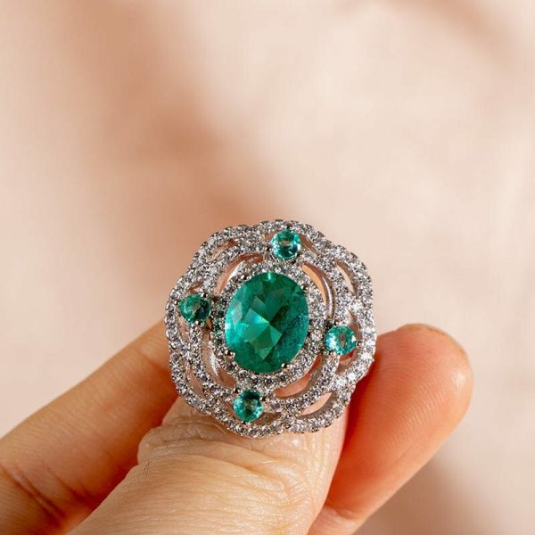 Emerald | Queen Style Emerald- 925 Sterling Silver