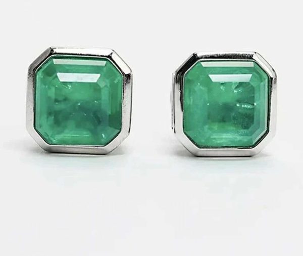 Emerald | Vintage 925 Sterling Silver 3CT Created Emerald Gemstone