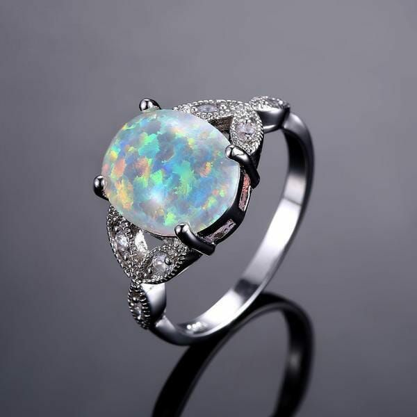 Fire Opal | Fire Opal Platinum Plated