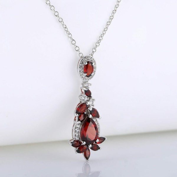 Garnet | Handmade Garnet Pendant – 925 Sterling Silver