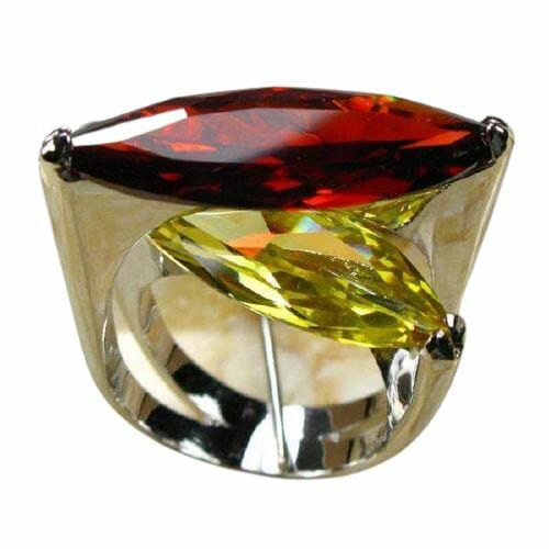 Garnet | Huge Garnet Citrine 925 Sterling Silver