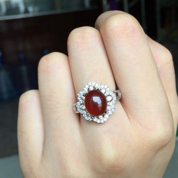 Garnet | Natural 5ct Garnet- 925 Sterling Silver