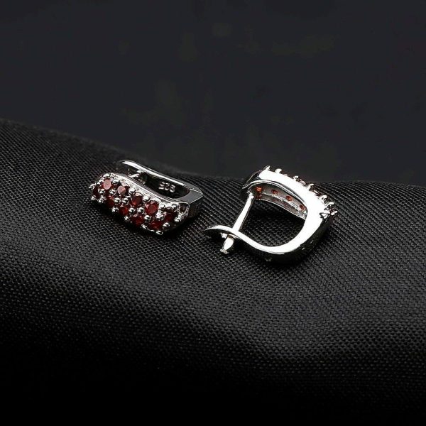 Garnet | Pomegranate Granules Garnet Earring Jackets – 925 Sterling Silver