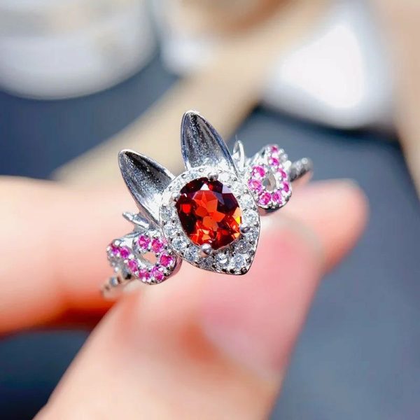 Garnet | Rabbit Dreamer Garnet925 Sterling Silver Red