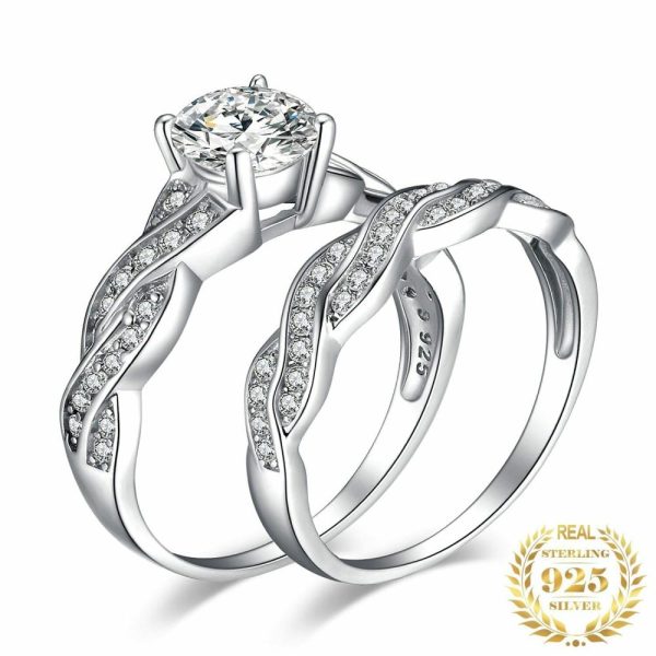 Jewelry Sets | Love Knot Diamond PromiseSet – 925 Sterling Silver