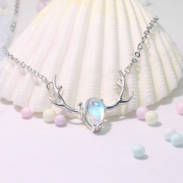 Moonstone | Fashion Deer Moonstone  Necklace