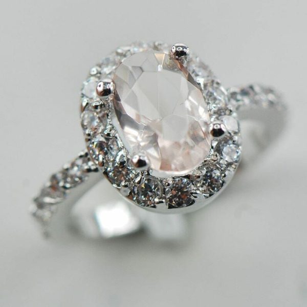 Morganite | Beautiful Stunning Morganite Fashion- 925 Sterling Silver