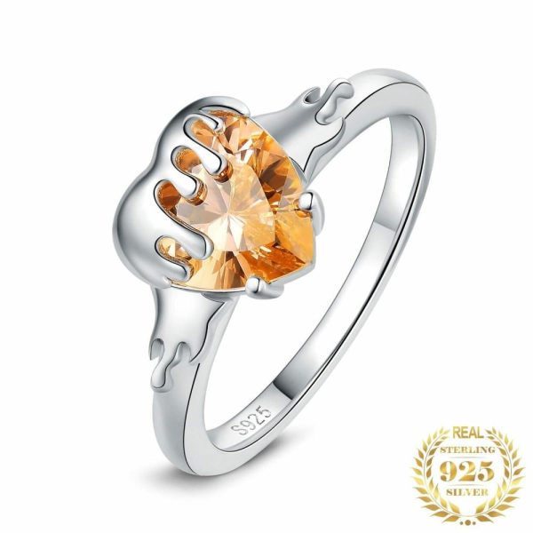 Morganite | Honey Heart 3.3ct Morganite Gemstone- 925 Sterling Silver