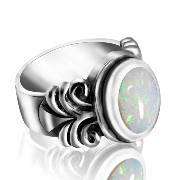 Opal | Gothic Vintage Opal 925 Sterling Silver