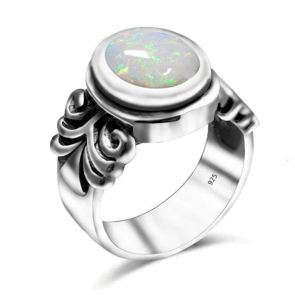 Opal | Gothic Vintage Opal 925 Sterling Silver