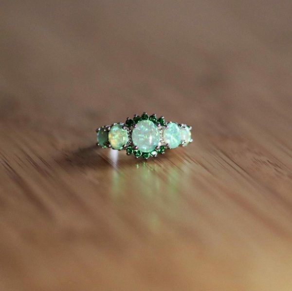 Opal | Green Fire Opal u0026 Emerald