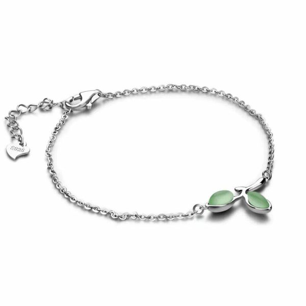 Opal | Green Opal Hand Chain 925 Sterling Silver Bracelet