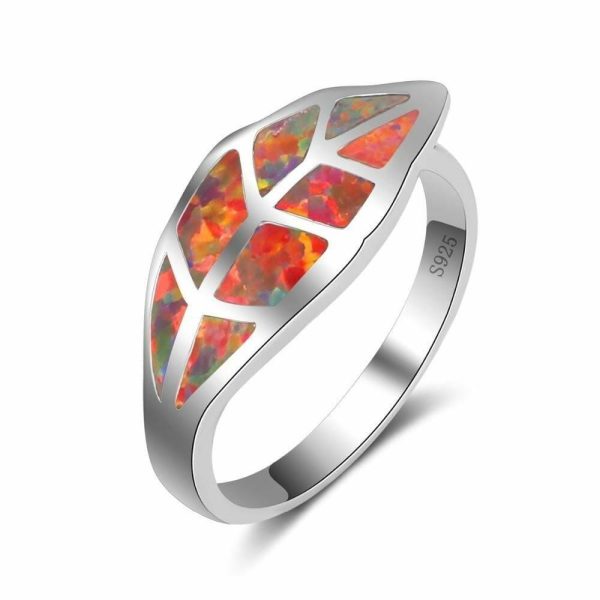 Opal | Red Fire Opal Sterling Silver