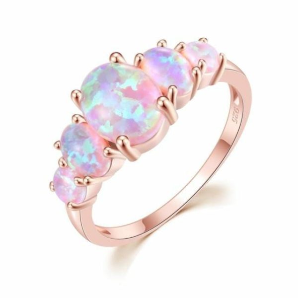 Opal | Rustic Fire Opal Rose Gold