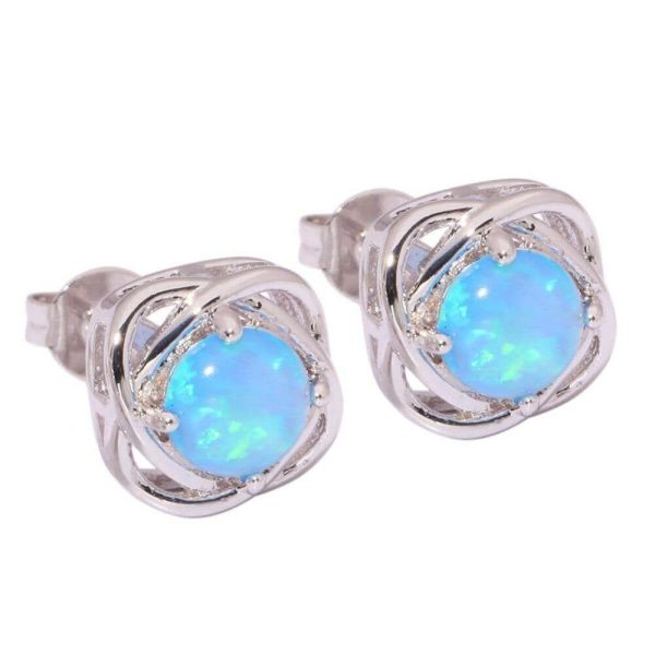 Opal | Sweet Stud Blue Fire Opal Jewelry