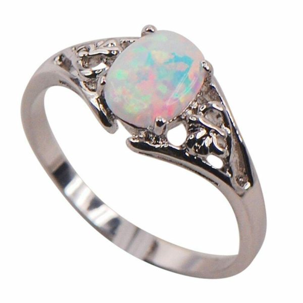 Opal | White Fire Australian Opal Silver