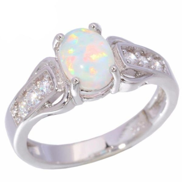 Opal | White Fire Opal Cubic Zirconia Jewelry